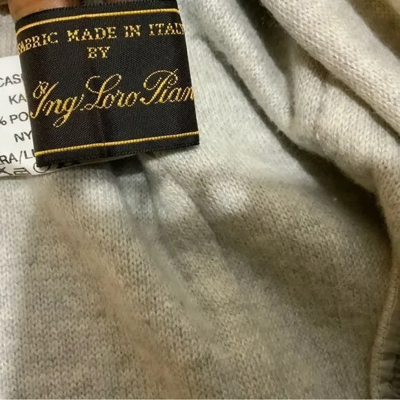 Ing Loro Piana & C.Italy 96 % Cashmere Women’s Custom Made Luxury Overcoat Sz 44